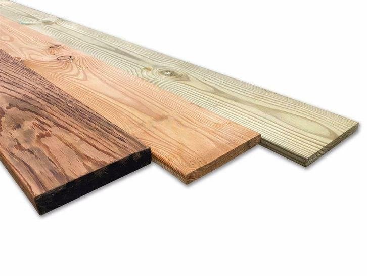 Tuin planken - Douglas / Hardhout / Geimpregneerd. - OUTLET