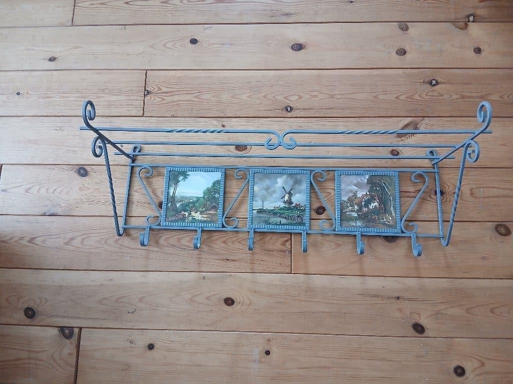 Kapstok met 6 haken, Huis en Inrichting, Zo goed als nieuw, Minder dan 100 cm, Metaal, Ophalen