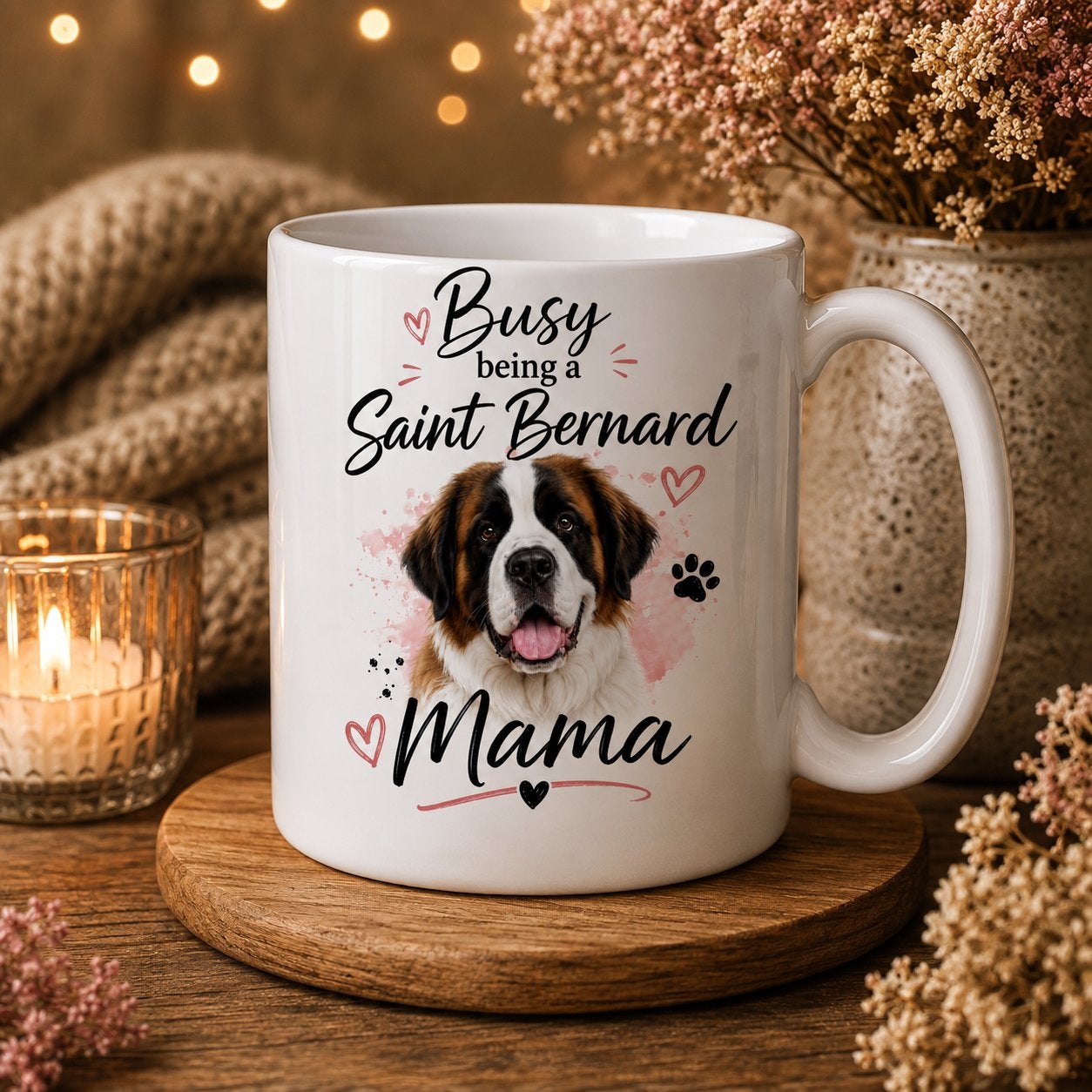 Busy being a Saint Bernard Mama - Sint Bernard Mok, Dieren en Toebehoren, Verzenden, Nieuw