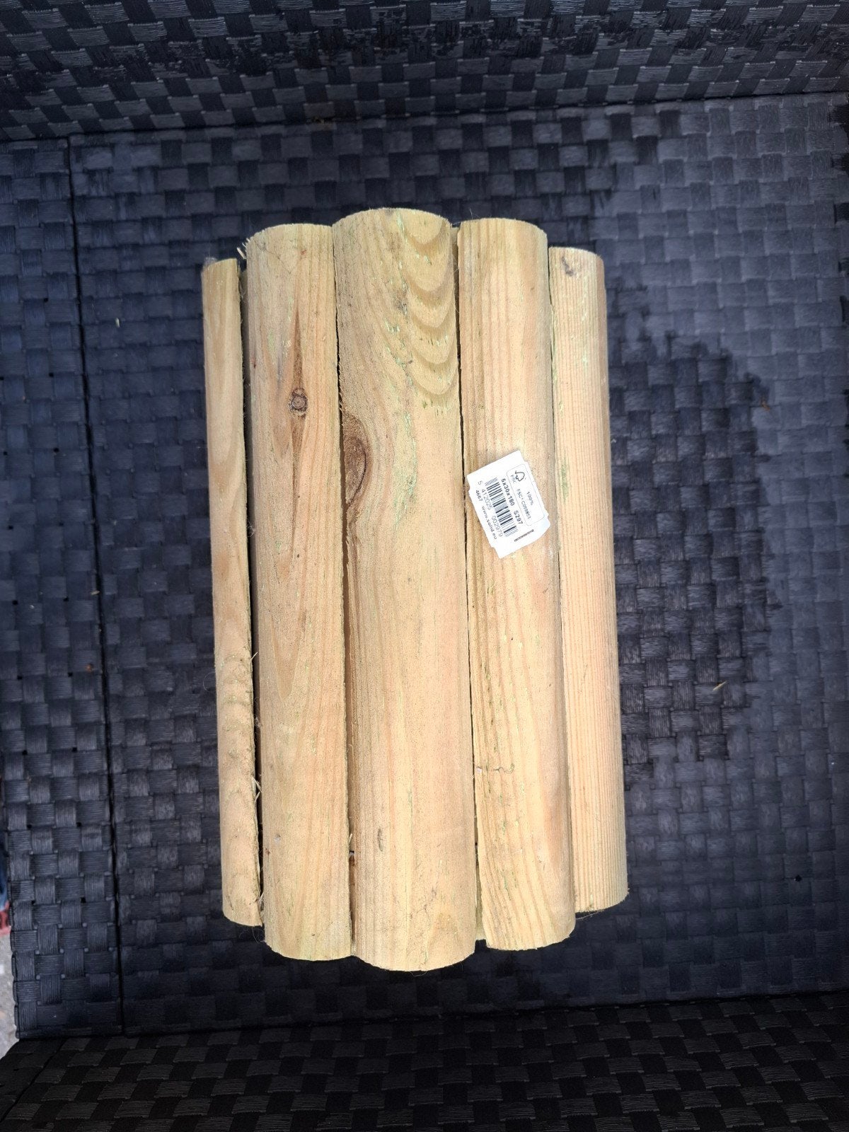 Houten palissade/border 3 stuks 30x180 cm, Ophalen, Nieuw, Minder dan 25 cm, Border