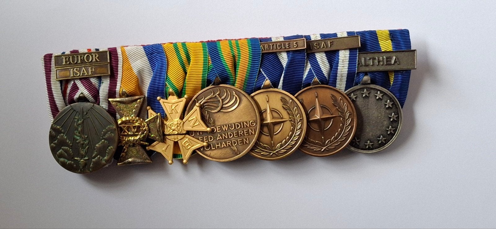 medaille set, Ophalen of Verzenden, Landmacht, Nederland, Lintje, Medaille of Wings