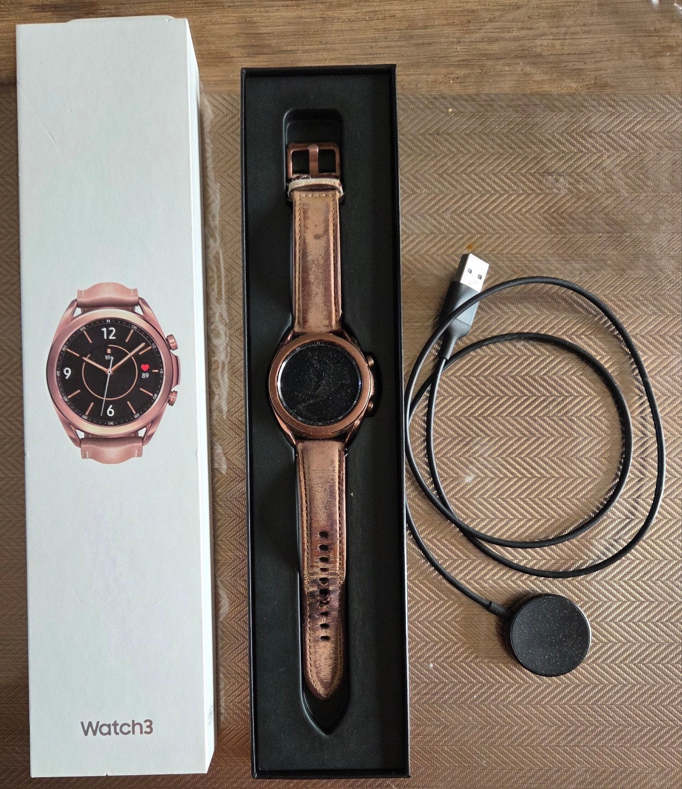 Samsung Galaxy Watch3 - Gebruikt met oplader, Gebruikt, GPS, Ophalen of Verzenden, Samsung