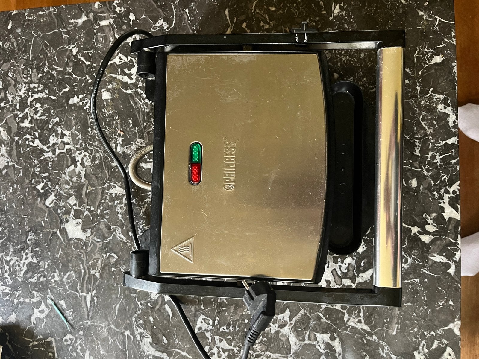 Princess Contactgrill / Panini Grill - Gebruikt maar goed, Ophalen of Verzenden, Uitneembare platen, Gebruikt