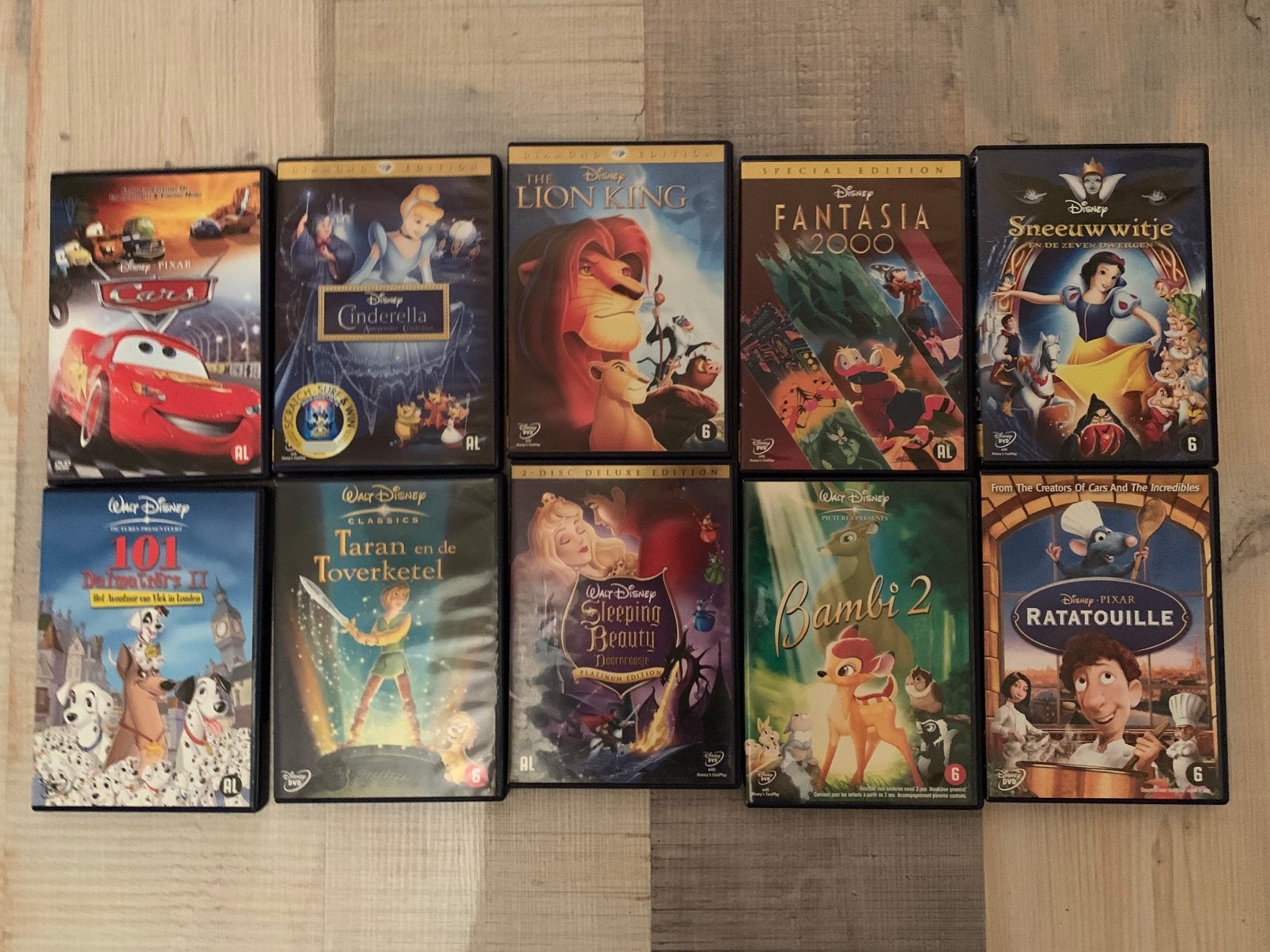 10x Disney dvd’s, Ophalen of Verzenden, Overige figuren, Zo goed als nieuw, Overige typen