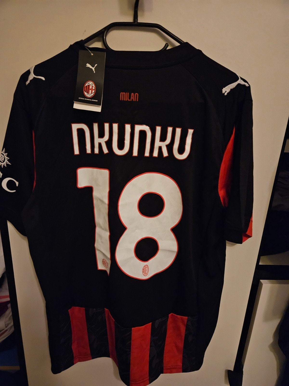 AC Milan Thuisshirt 2021/2022 Nkunku #18 - Maat M, Ophalen of Verzenden, Nieuw