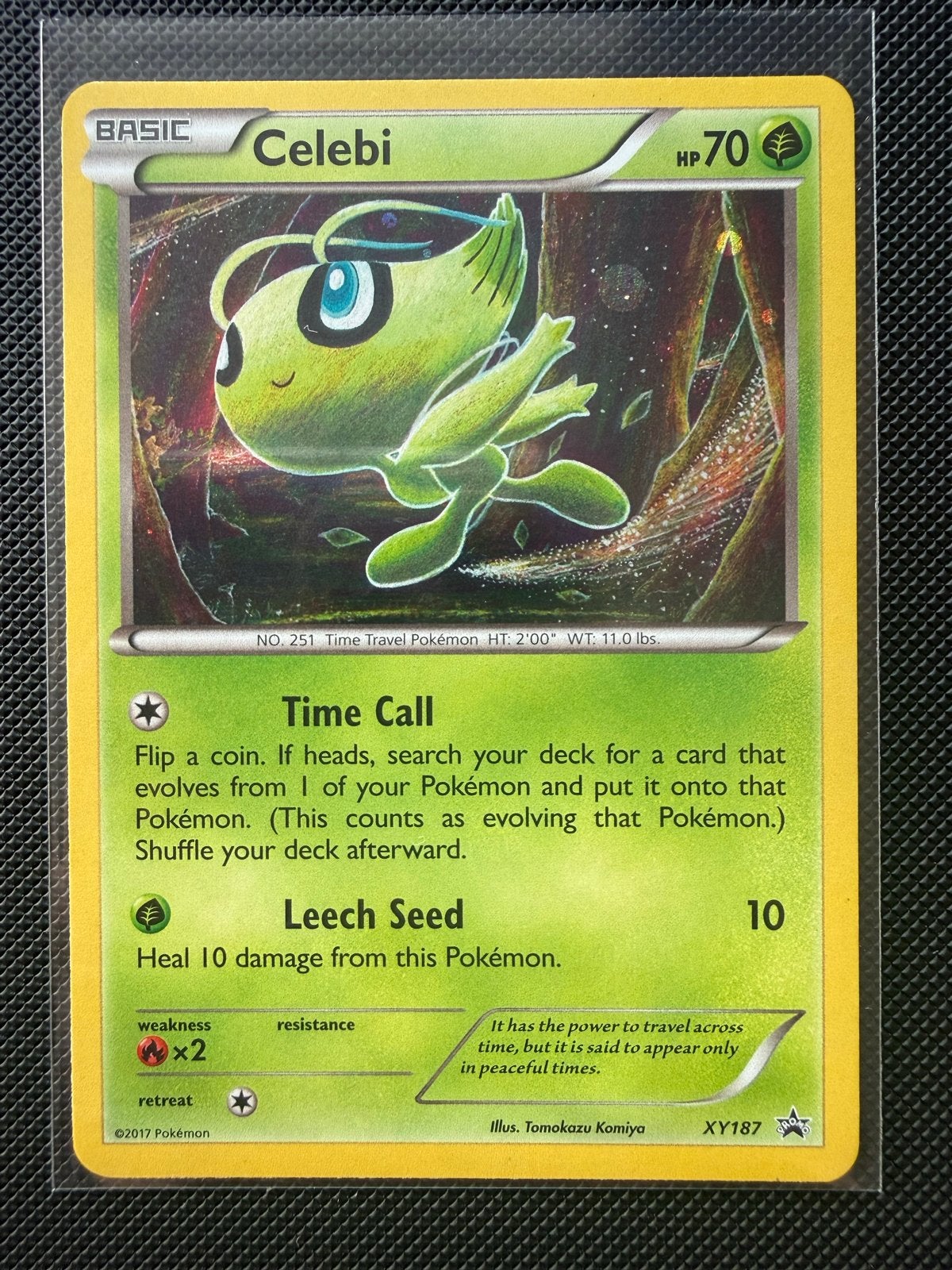 Pokémon Kaart Celebi XY187 Promo - Zo goed als nieuw, Ophalen of Verzenden, Zo goed als nieuw, Losse kaart