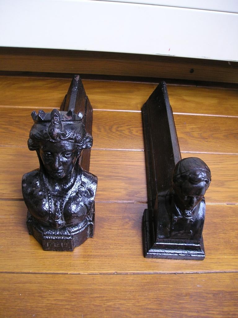 Haardhout houders klassiek antiek, Ophalen of Verzenden