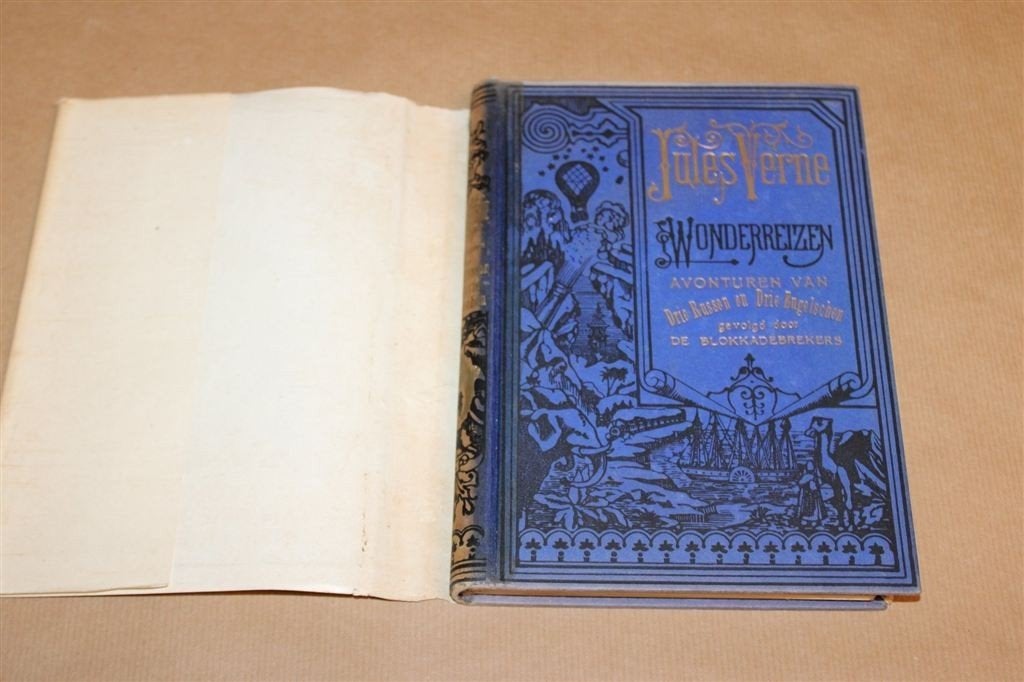 Avonturen 3 Russen, 3 Engelse — Verne, met Zeldzaam SO 1917, Ophalen of Verzenden, Gelezen
