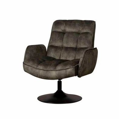 Set van 2 bijna nieuwe groene Draaifauteuils
