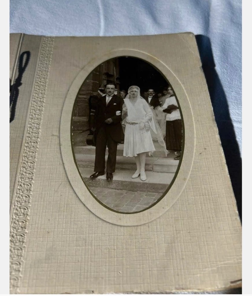 Antiek foto album met 20 antieke foto’s, Antiek en Kunst, Curiosa en Brocante, Ophalen of Verzenden