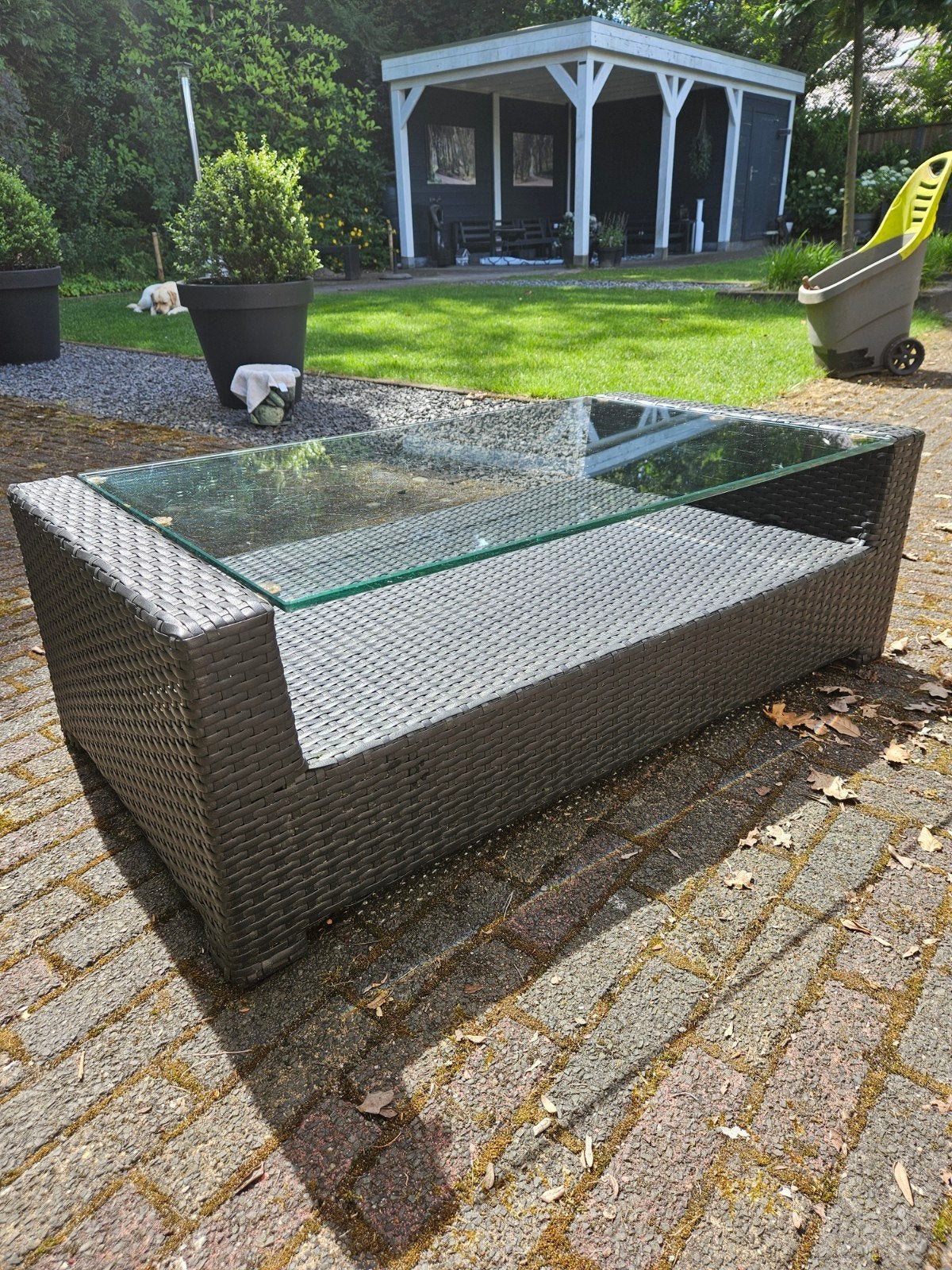 Tuintafel, Tuin en Terras, Ophalen, Gebruikt, Kunststof, Overige typen