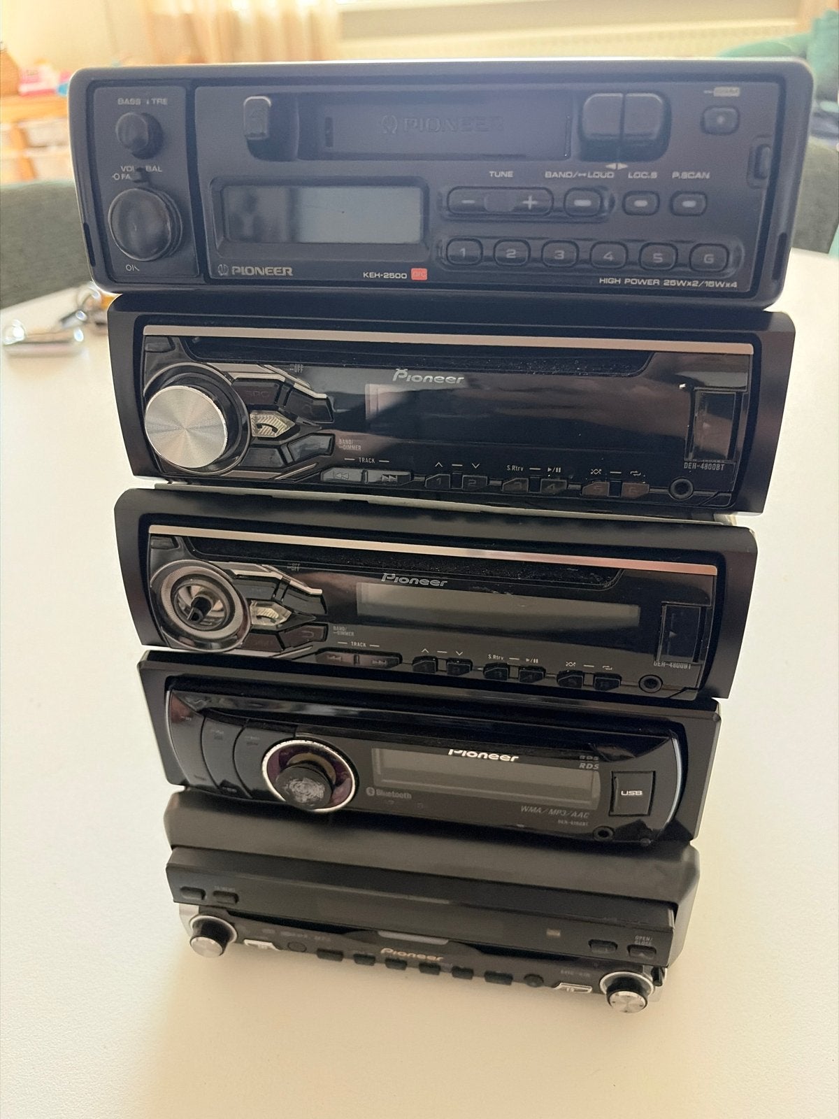 Pioneer Autoradio's: DEH-4800BT, DEH-6100BT, AVIC-X1R, KEH-2, Ophalen of Verzenden, Gebruikt