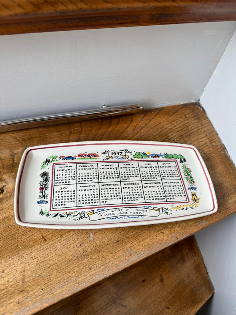 Ford 1957 kalender schaaltje, Ophalen of Verzenden, Zo goed als nieuw, Overige typen