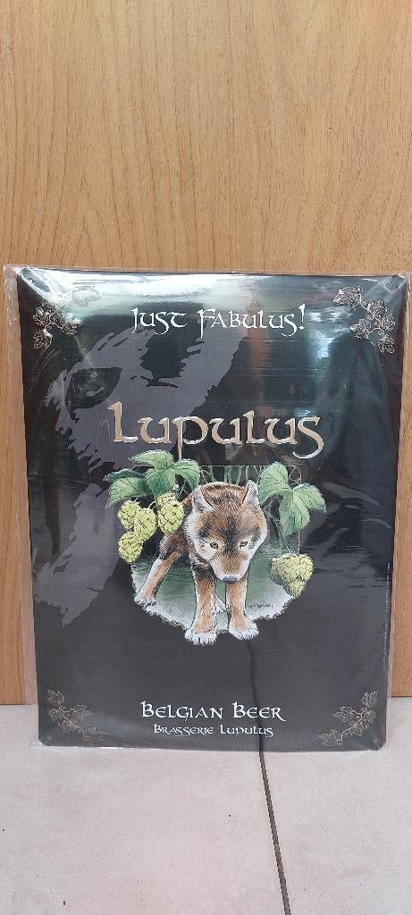 Reclamebord Lupulus (nieuw in verpakking), Verzamelen, Biermerken, Ophalen of Verzenden, Nieuw, Reclamebord, Plaat of Schild, Overige merken