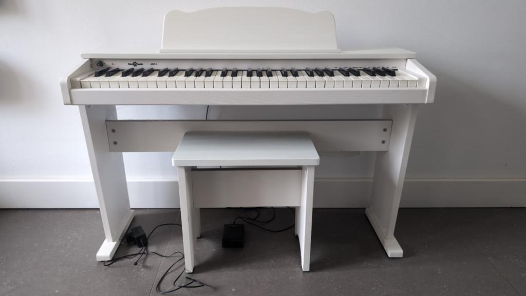 Gear4music JDP-1 Digitaal Piano - Wit, Muziek en Instrumenten, Piano's, Wit, Digitaal, Ophalen of Verzenden, Zo goed als nieuw