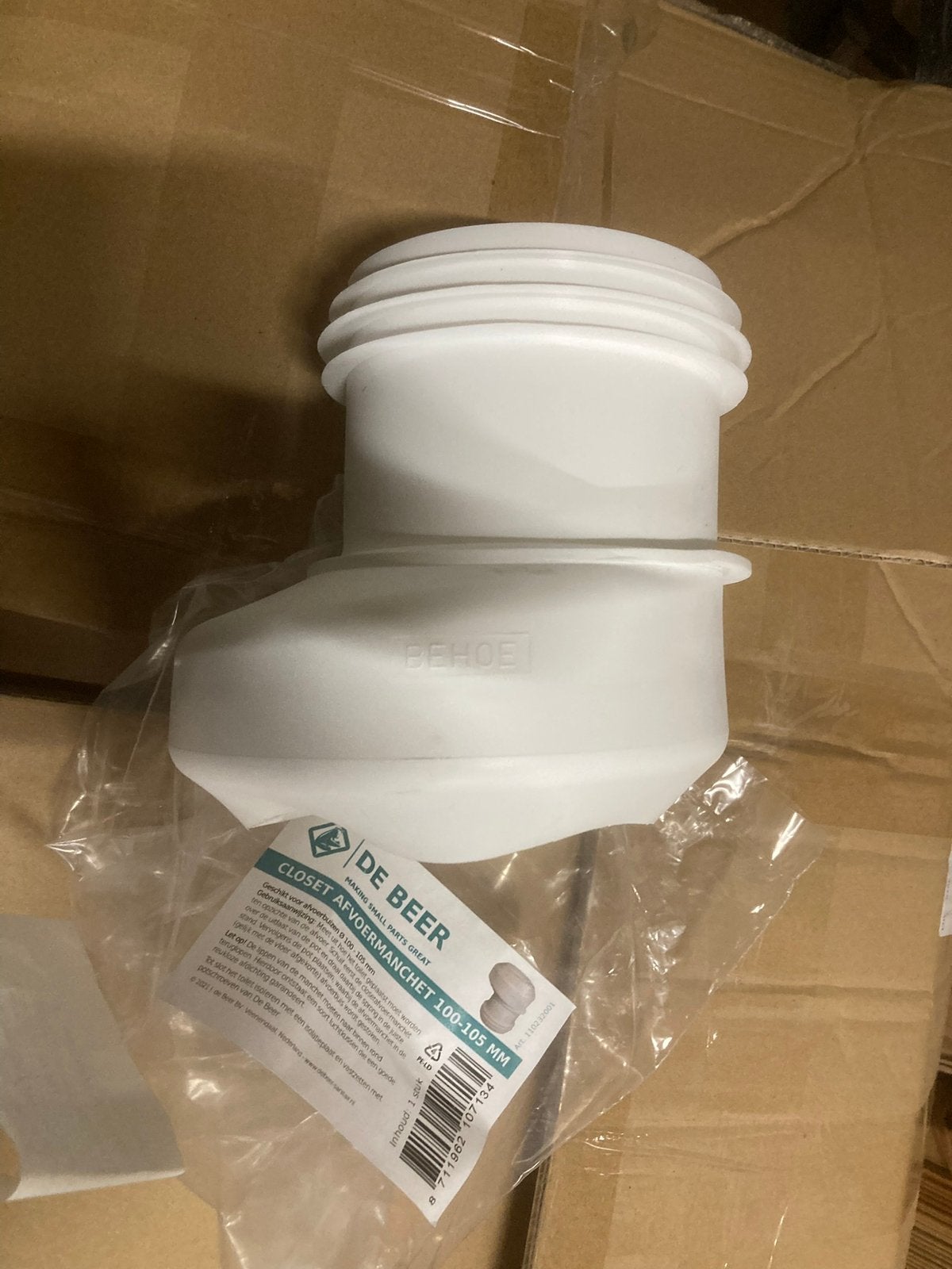 NIEUW toilet rechte buis of 4cm sprongbocht toiletafvoer, Afvoer, Nieuw, Ophalen of Verzenden, Minder dan 2 meter