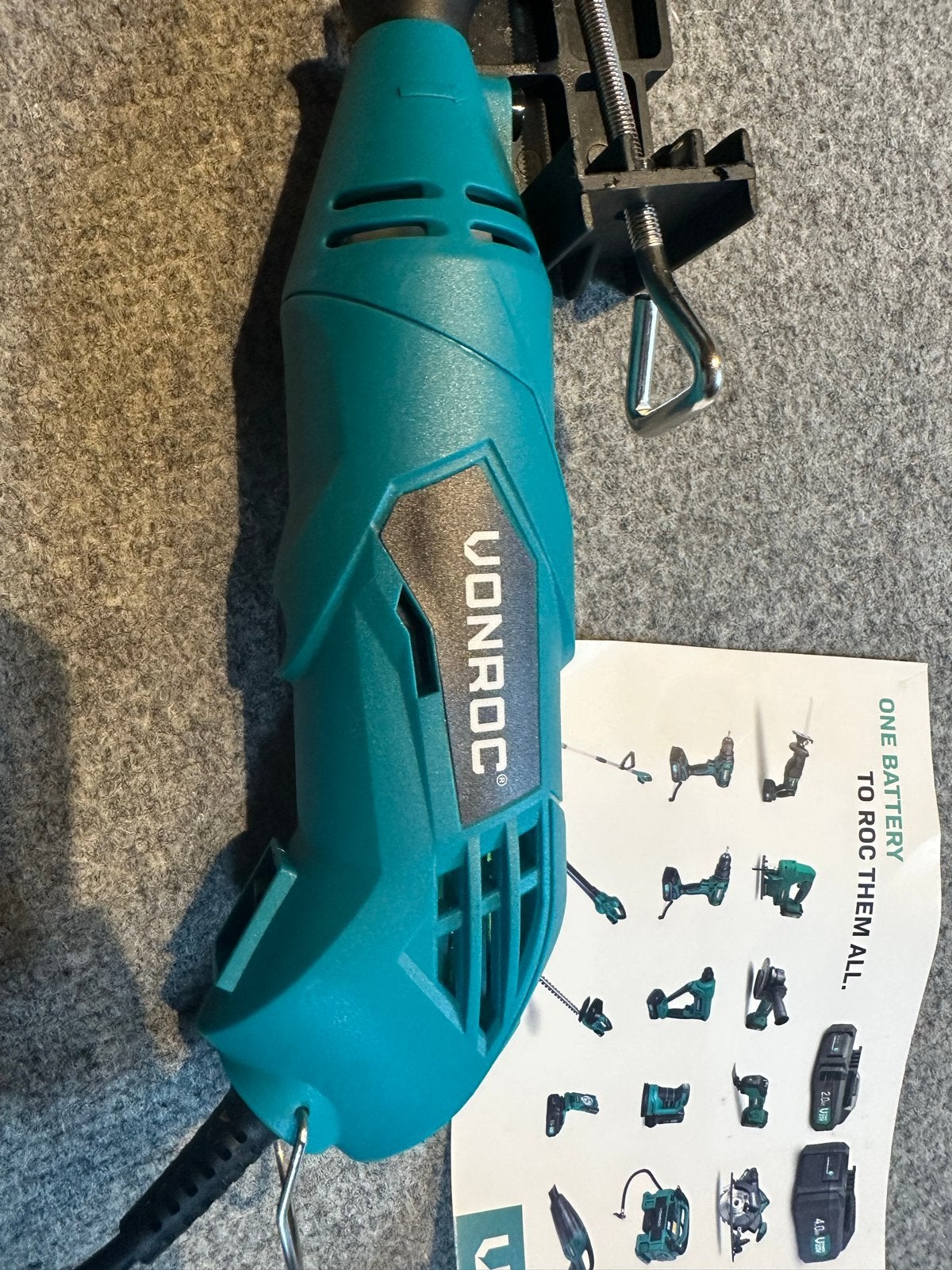 VONROC Multitool met accessoires en flexibele as, Doe-het-zelf en Verbouw, Gereedschap | Handgereedschap, Ophalen of Verzenden