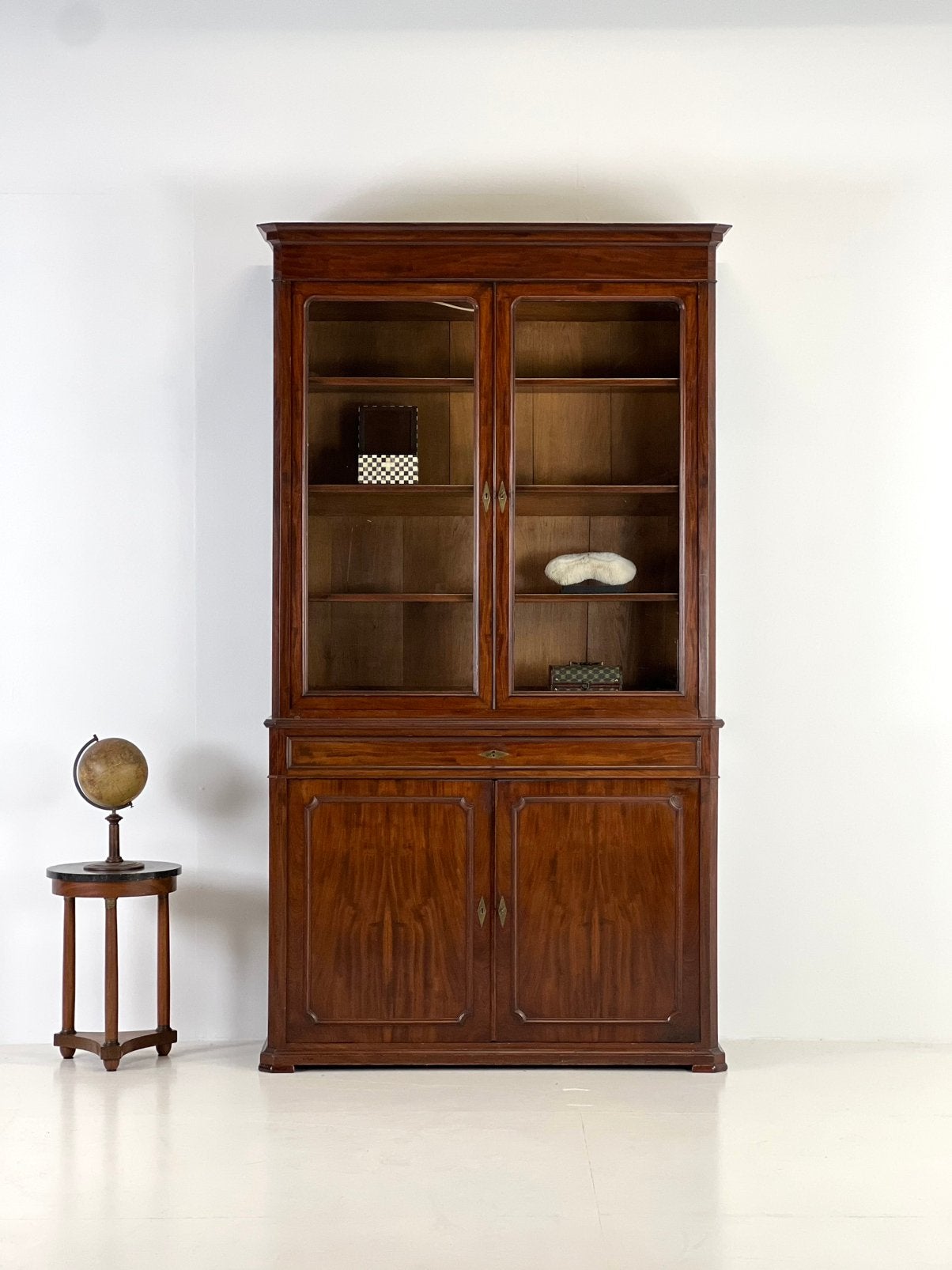 Buffetkast boekenkast mahonie 19e eeuw