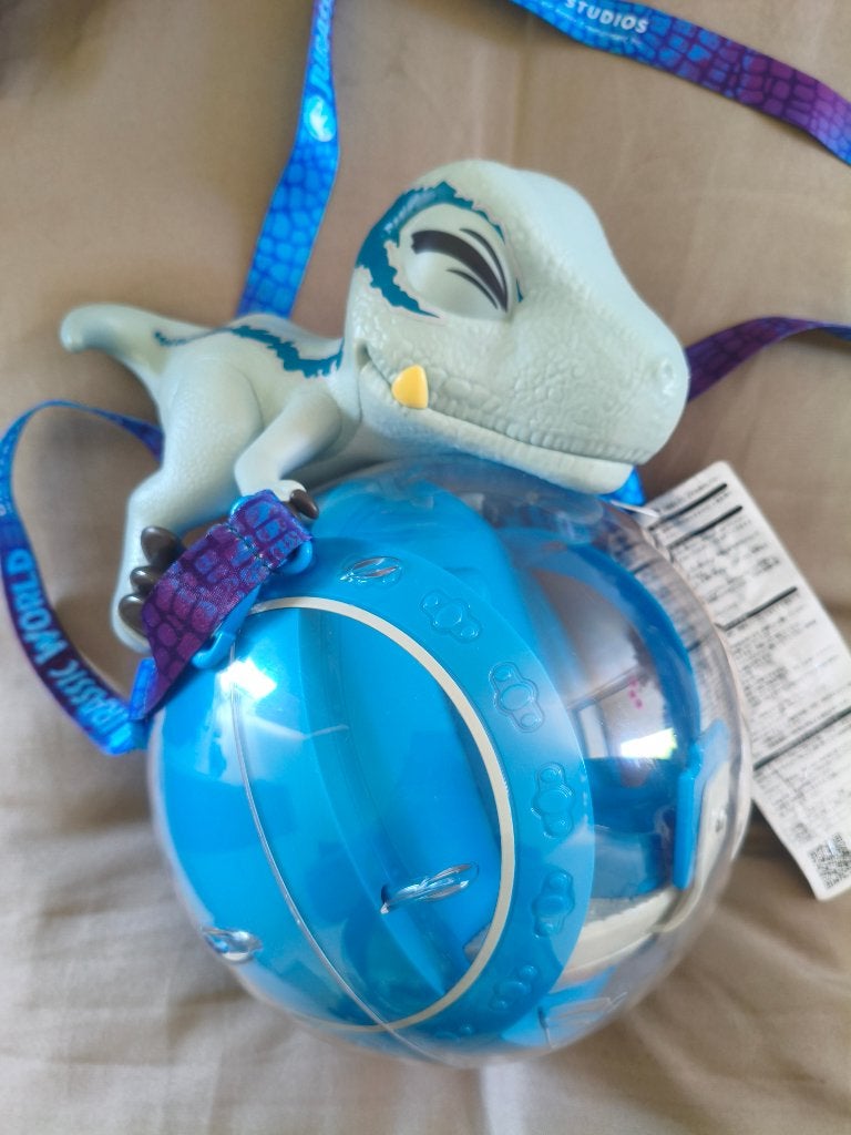 Jurassic World Universal Studios Japan Popcorn Bucket - Blue, Ophalen of Verzenden, Gebruikt, Film, Beeldje, Replica of Model