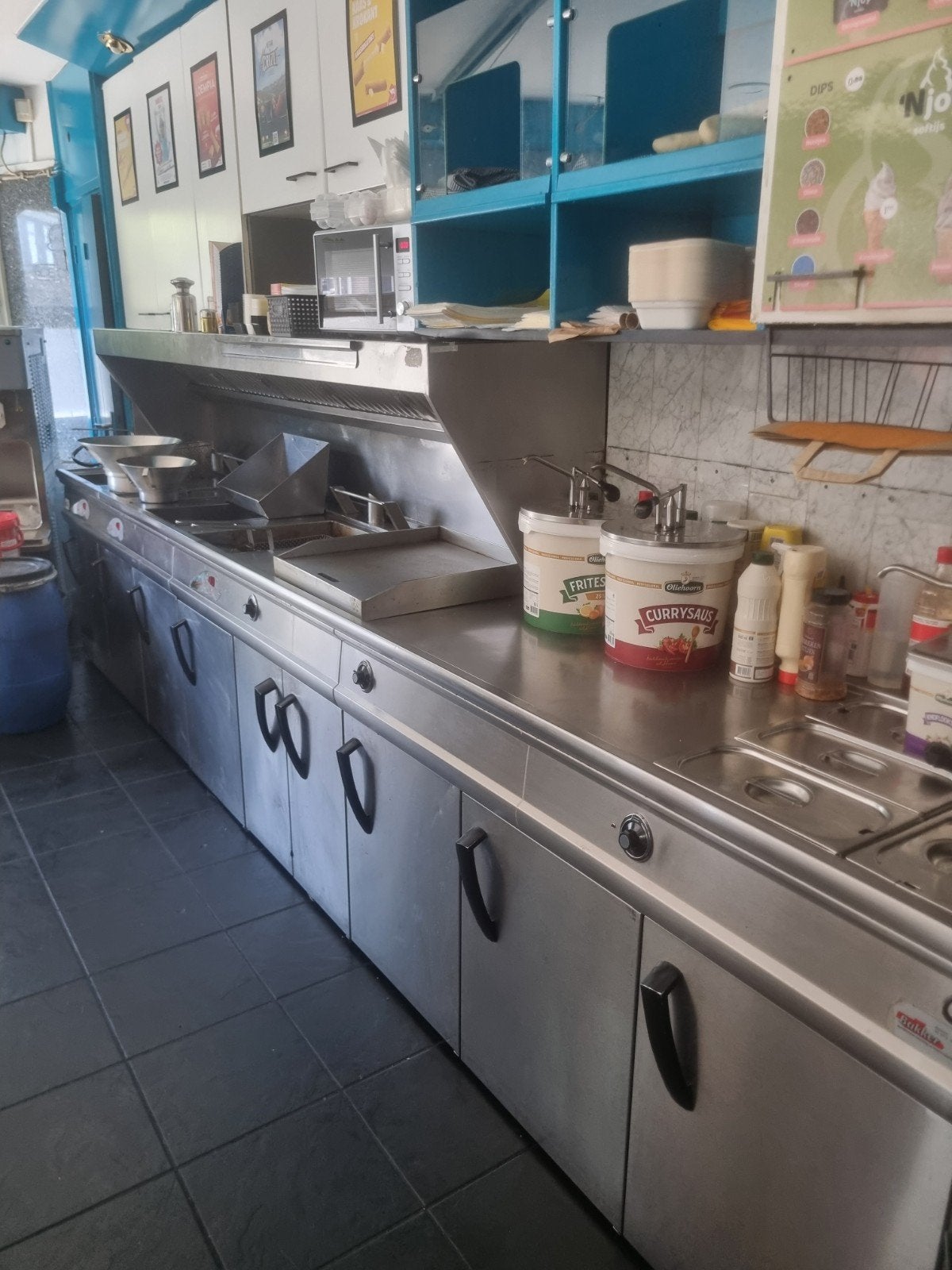 Bakwand met 3 frituren en bakplaat - Opknapper, Ophalen, Gebruikt, 25 tot 50 cm, Minder dan 100 cm