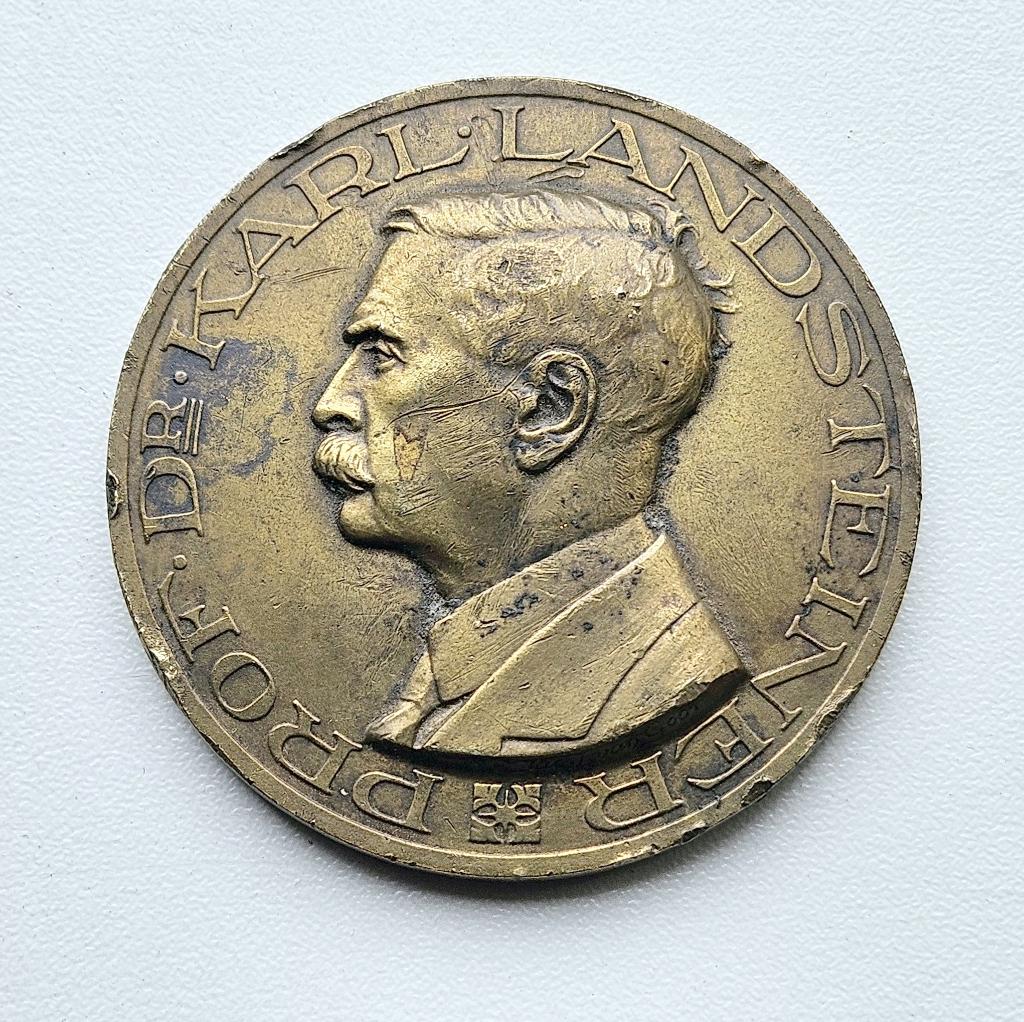 Bronzen penning bloedtransfusiedienst Ned.Rode Kruis 1939, Ophalen of Verzenden, Brons, Nederland