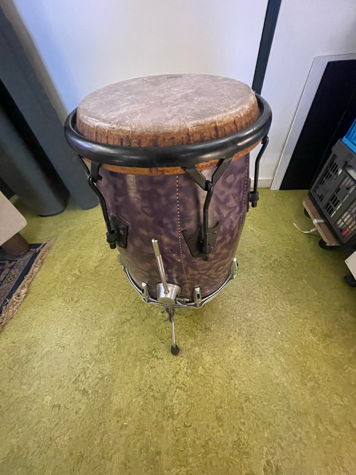 Remo Trilok Gurtu Kick Conga met Fyberskin vellen, Ophalen, Gebruikt, Overige merken