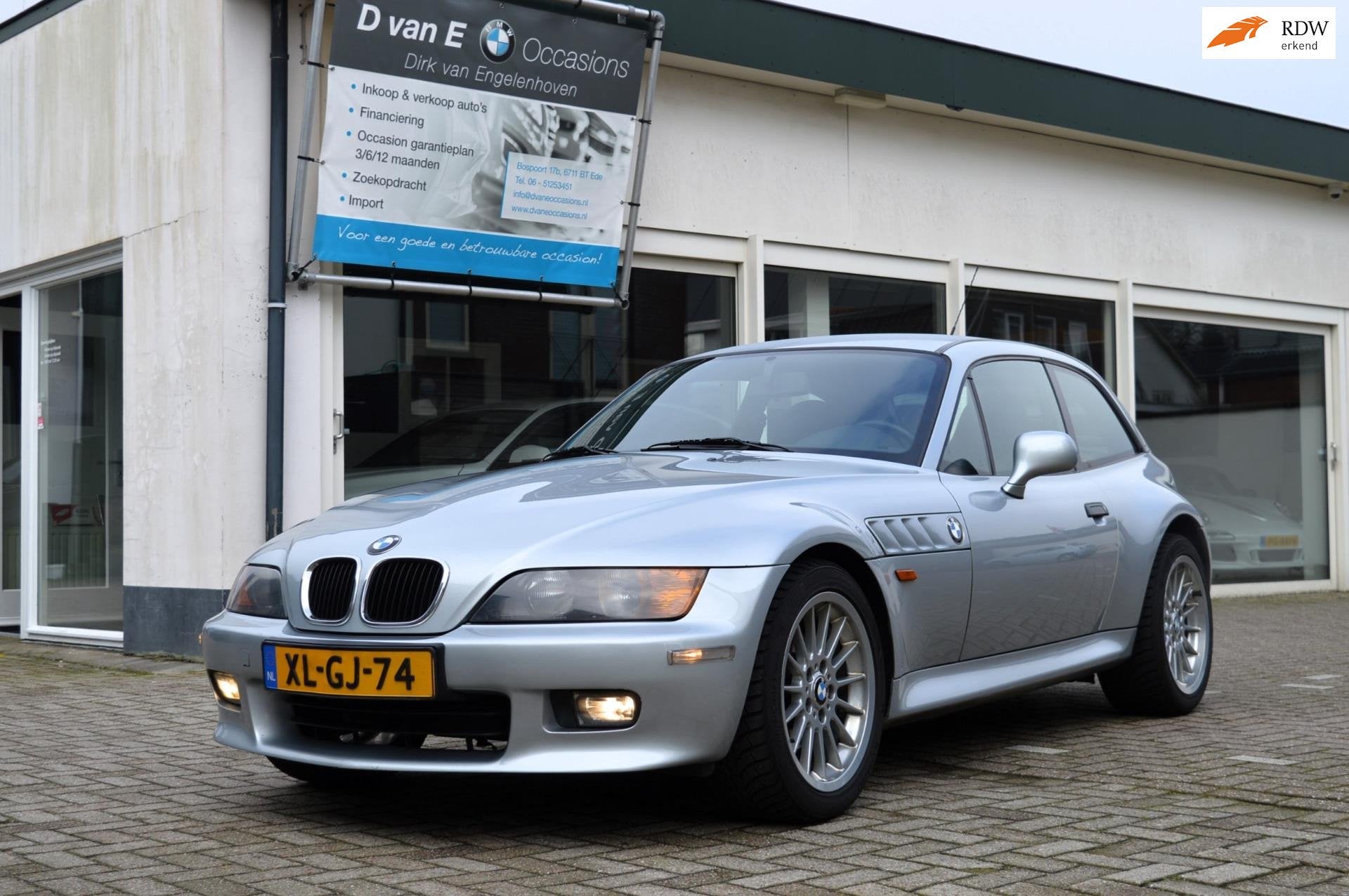 BMW Z3 Coupé 2.8 OrgNL/prachtconditie/interieur onbeschadig, Achterwielaandrijving, Gebruikt, Zwart, 193 pk