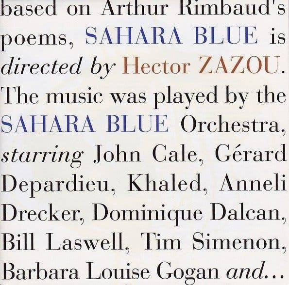 CD: Hector Zazou – Sahara Blue, Ophalen of Verzenden, Album
