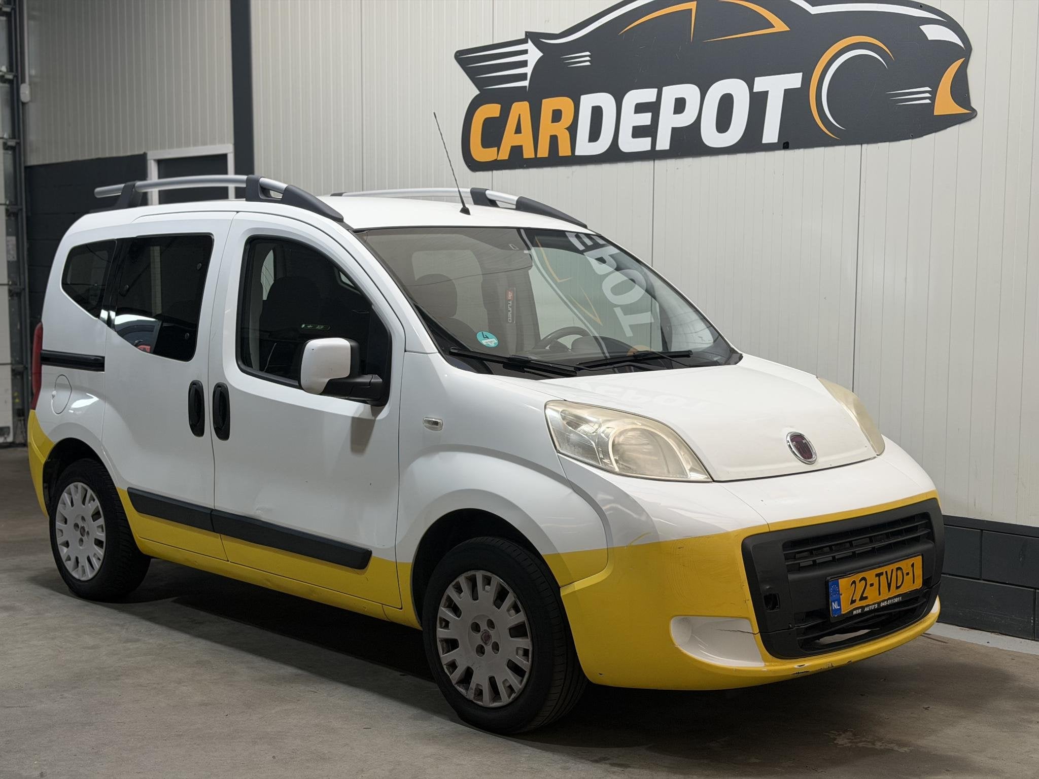 Fiat Qubo 1.4 Nat.Pow. Actual op Gas Airco 5 Deurs Jaar APK, Auto's, Fiat, Voorwielaandrijving, Euro 5, Stof, Gebruikt