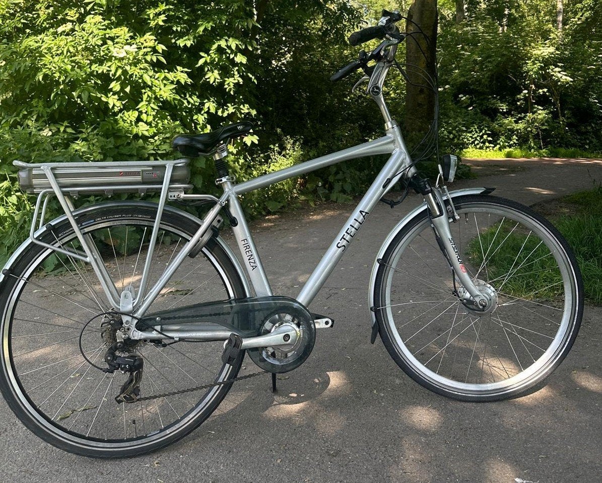 Electrische fiets Stella Firenza, Versnellingen, Zo goed als nieuw, Schijfrem, 53 tot 57 cm