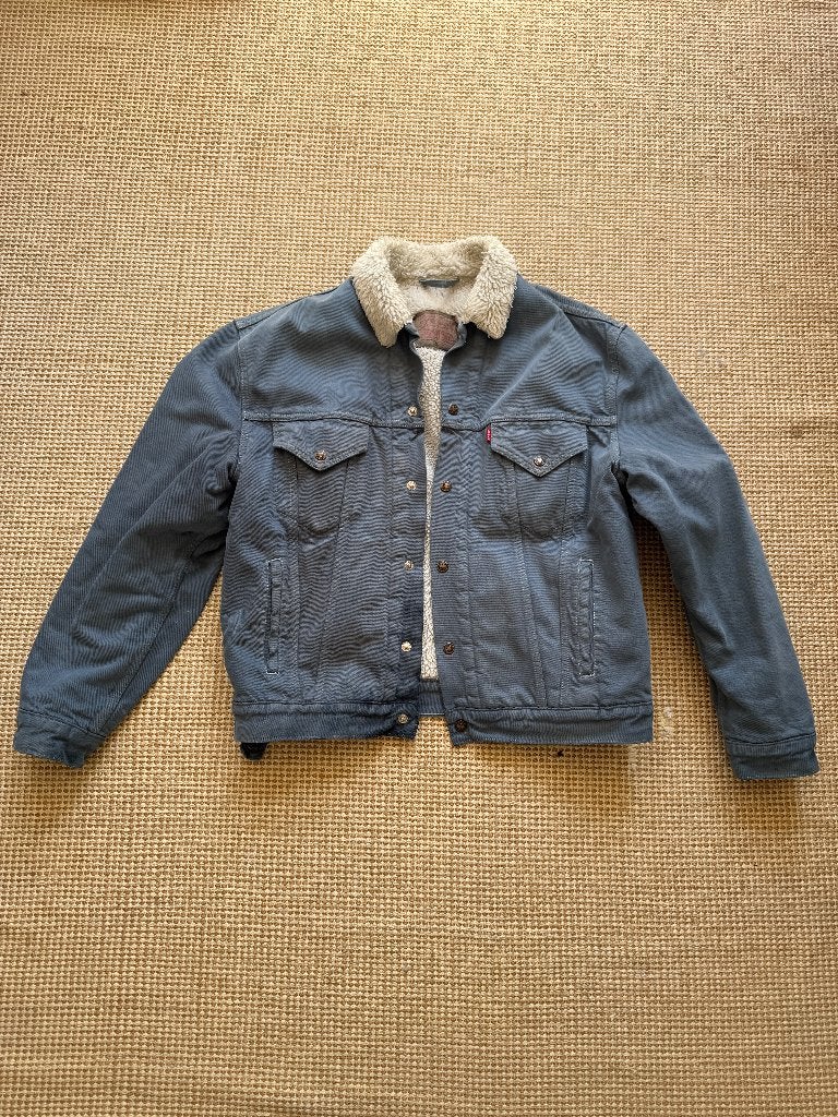 Vintage Levi's Denim Jacket Blauw, Ophalen of Verzenden, Gedragen, Levi’s, Maat 48/50 (M)