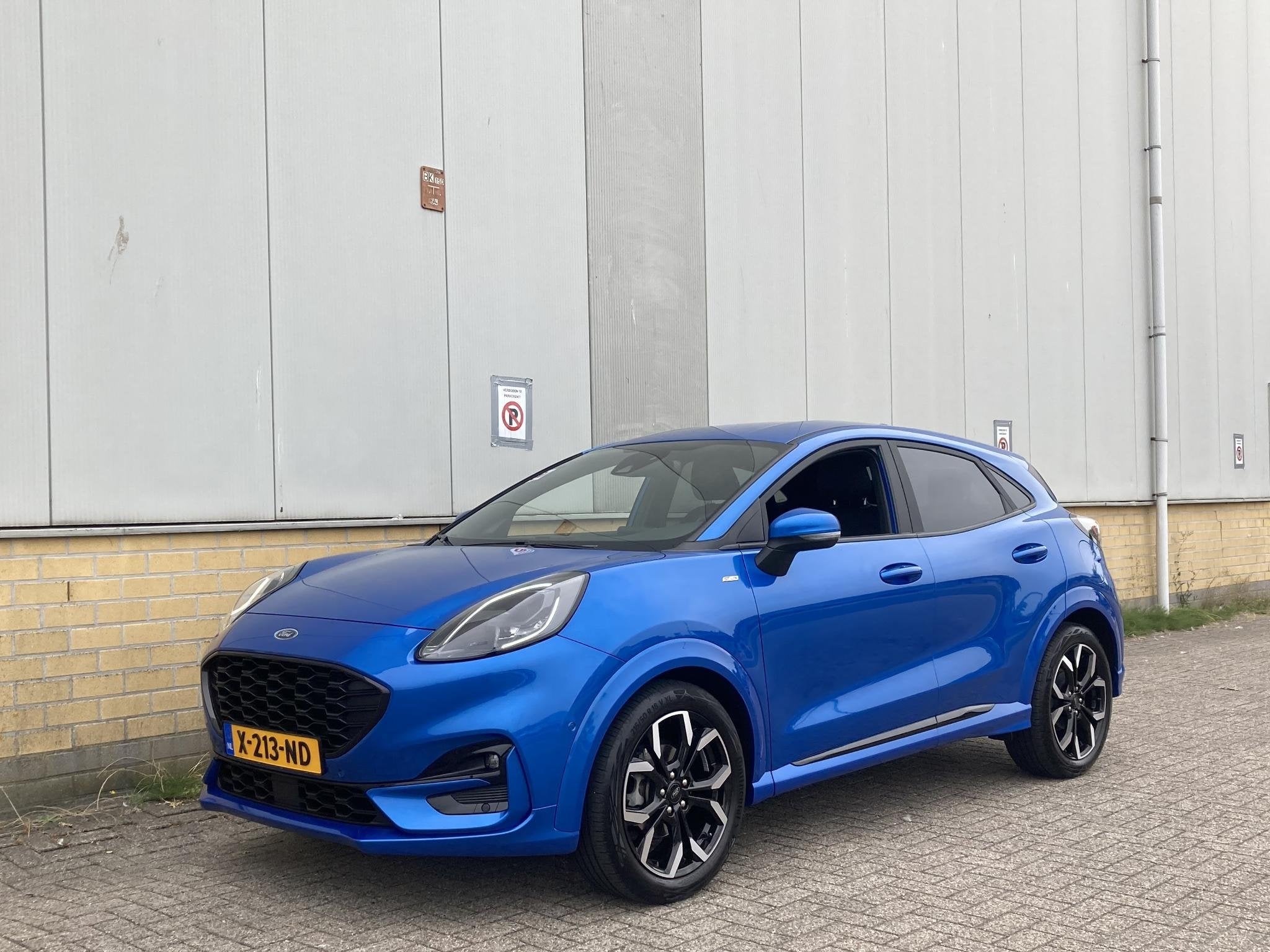 Ford Puma 1.0 EcoBoost Hybrid 125 pk ST-Line X Afneembare tr, Auto's, Voorwielaandrijving, 125 pk, Blauw, Origineel Nederlands