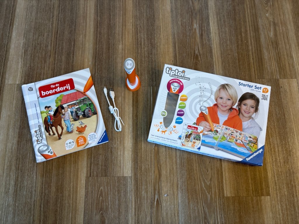 Tiptoi Starter Set met boek 'Op de boerderij', Ophalen of Verzenden, Zo goed als nieuw, Taal en Lezen