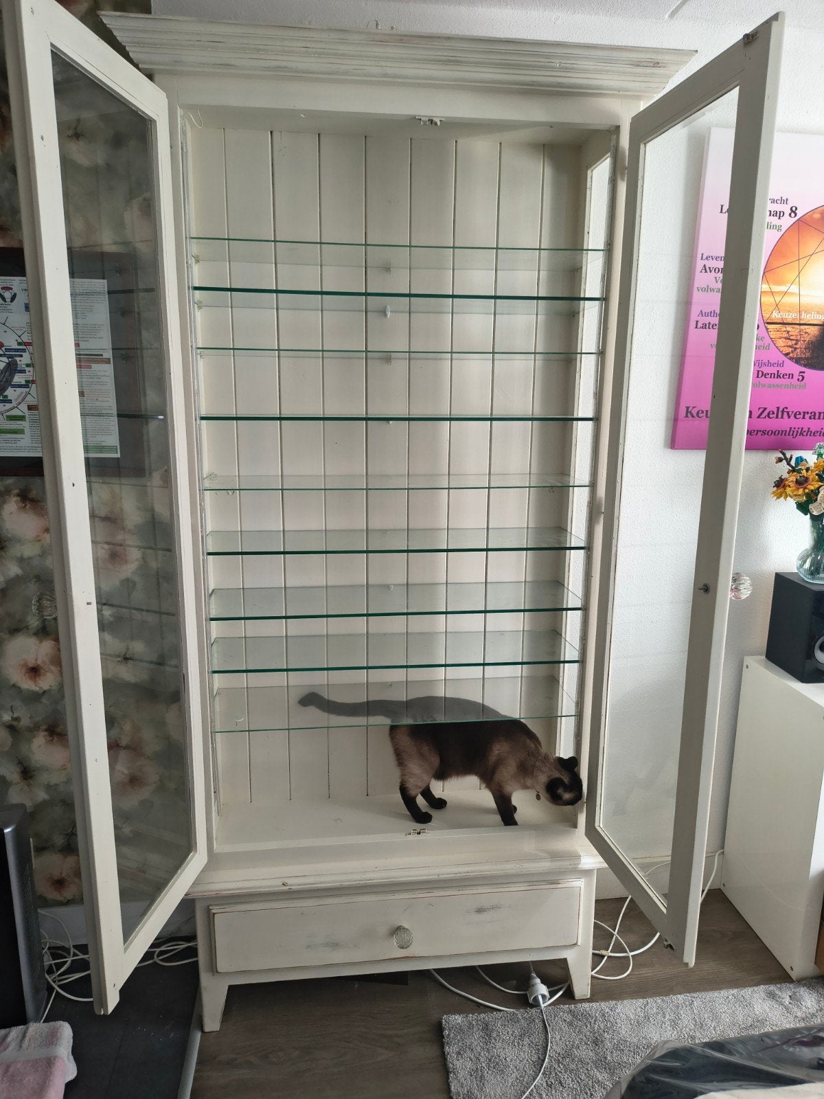 Vitrine kast, Ophalen of Verzenden, 25 tot 50 cm, 50 tot 100 cm, 150 tot 200 cm