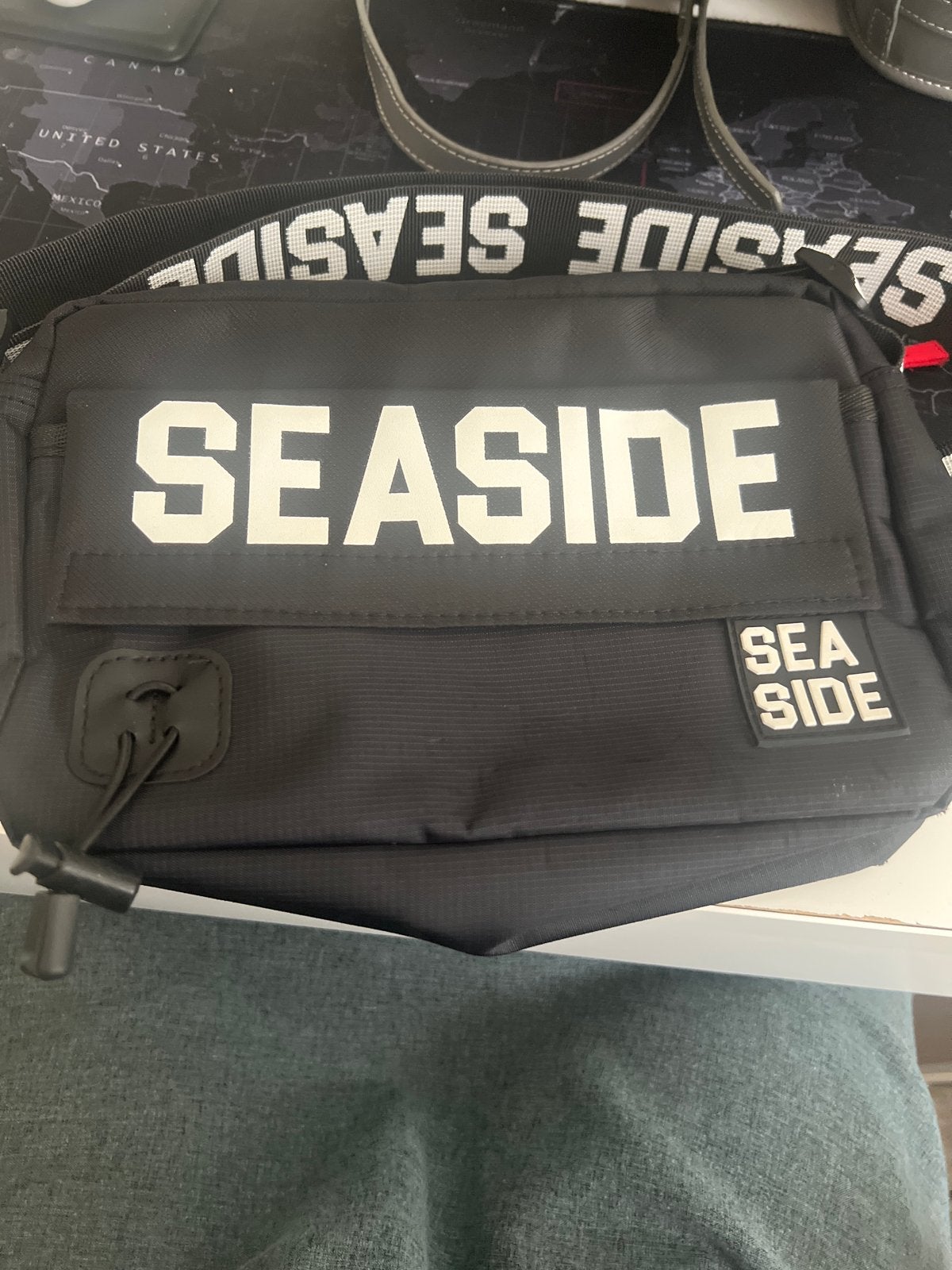 Zwarte Seaside schoudertas - Handige crossbody tas, Sieraden, Tassen en Uiterlijk, Ophalen of Verzenden, Nieuw, Zwart, Overige merken