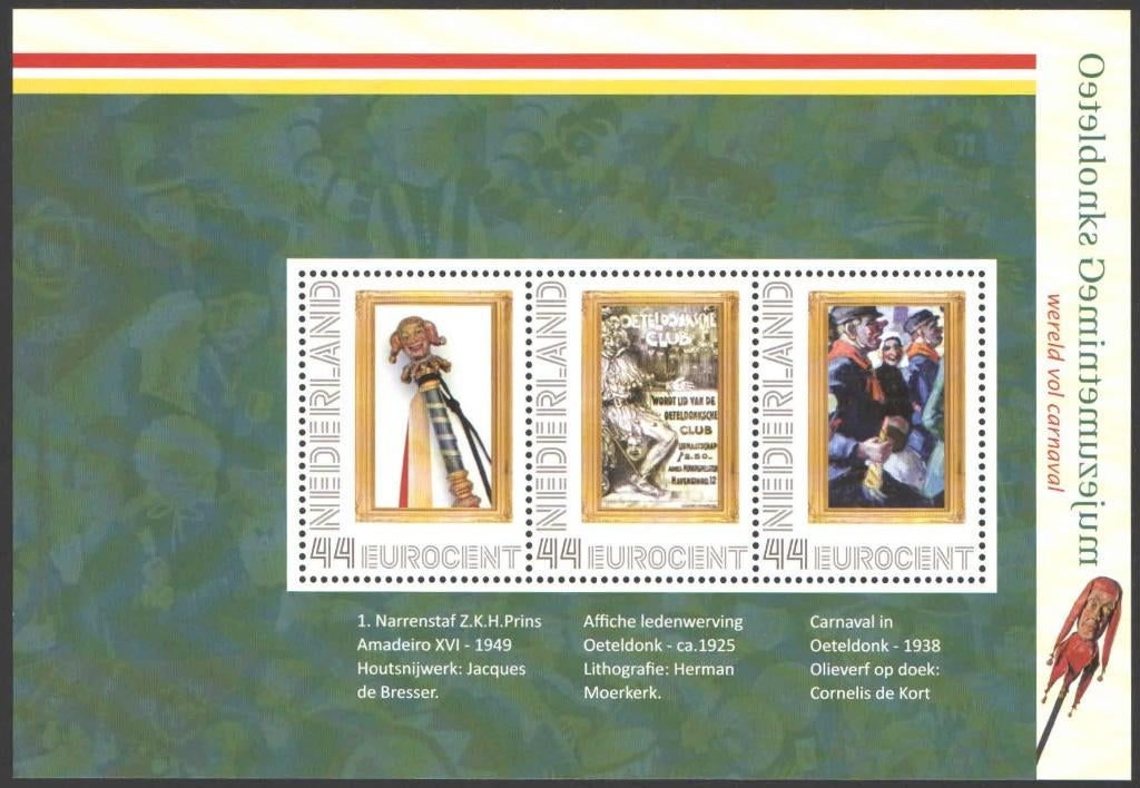 Postzegels Oeteldonks Gemintemuzejum (3), Ophalen of Verzenden, Na 1940, Postfris