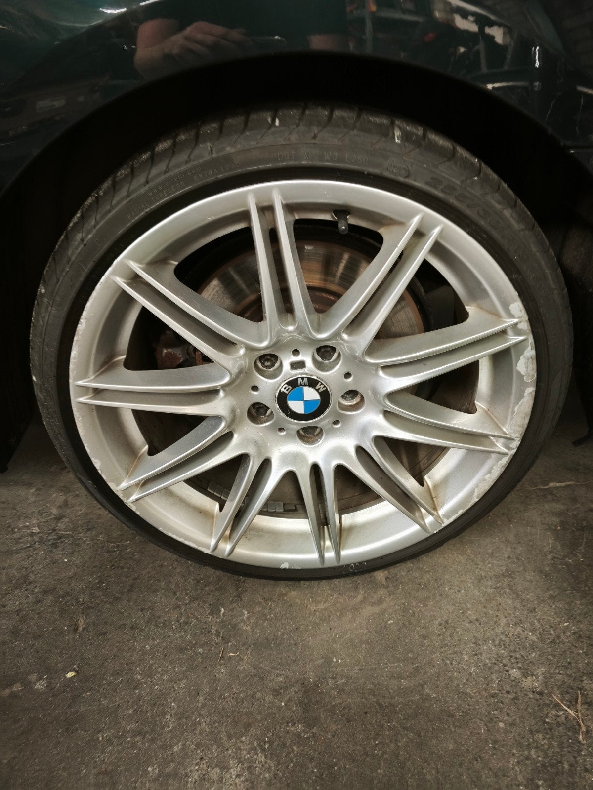 19" BMW 3 serie E90 E91 E92 E93 breedset velgen style 225 M3, 255 mm, Banden en Velgen, B, W