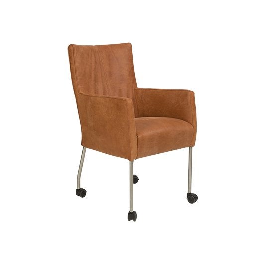 Leren eetkamerstoelen 120 + kleuren leer, Gebruikt, Leer, Ophalen of Verzenden, Vier