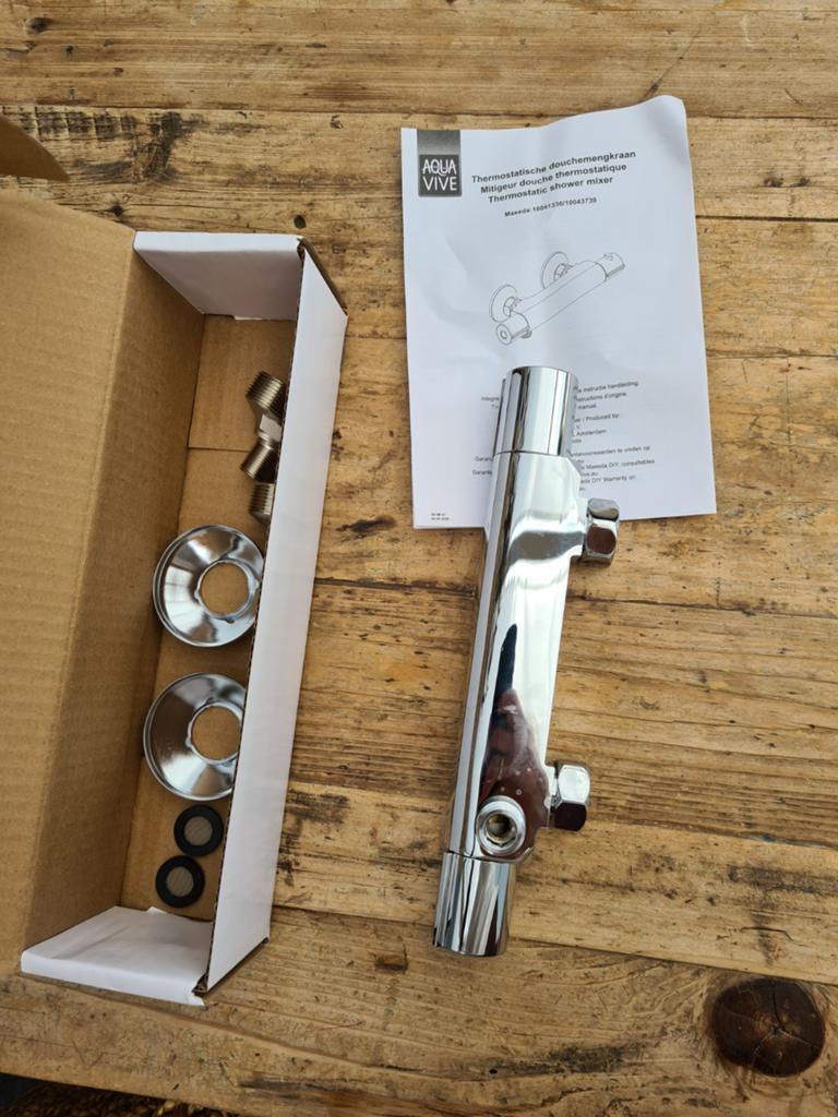 Aquavive Thermostatische Douchemengkraan Chroom, Ophalen of Verzenden, Nieuw