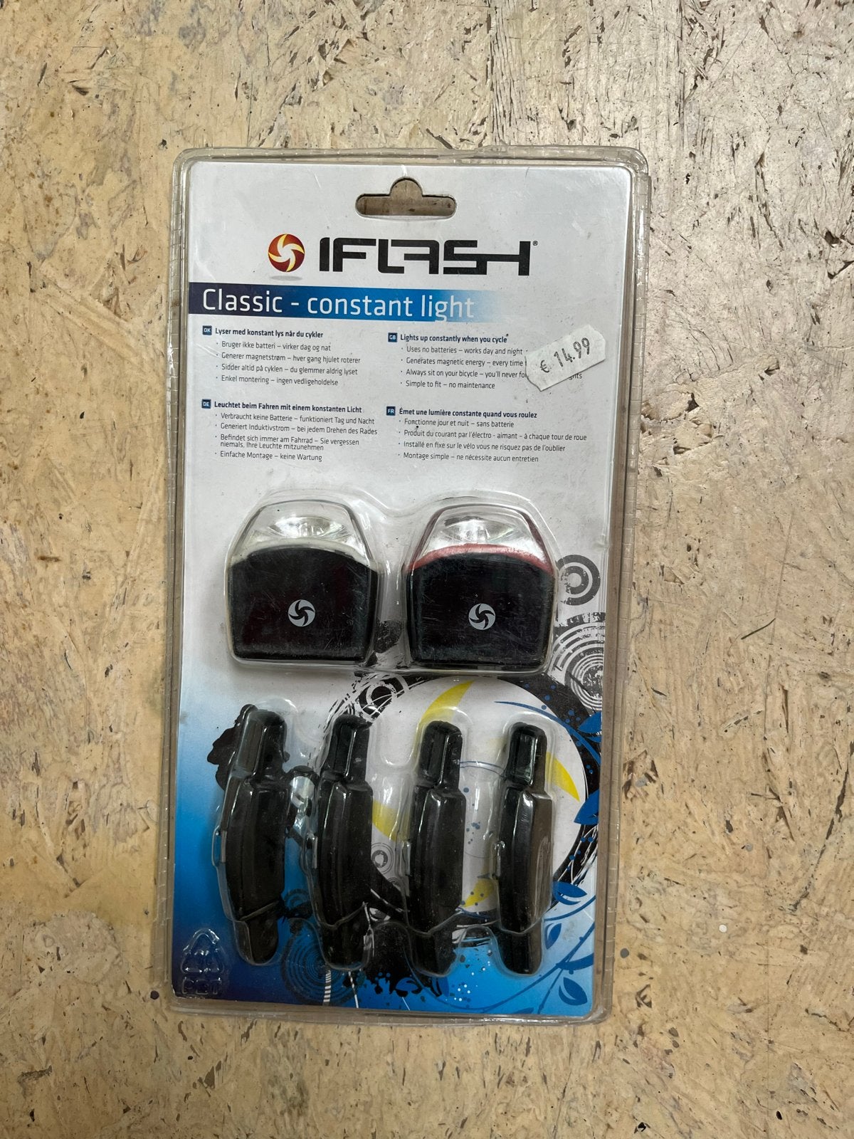 IFlash Classic - Constant Licht Fietsverlichtingsset, Ophalen, Nieuw, Dynamo, Verlichtingsset