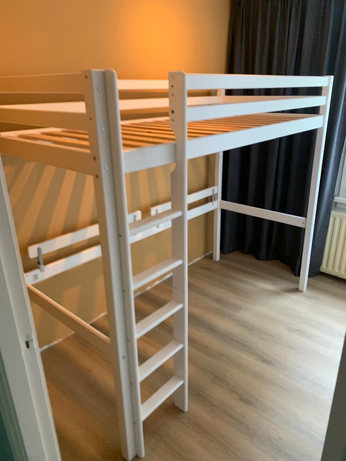 Witte hoogslaper, Ophalen, Gebruikt, Hoogslaper