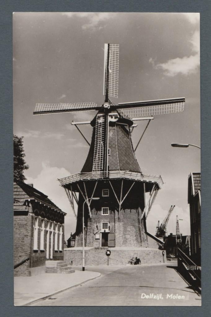 Delfzijl - Molen, Verzenden, 1960 tot 1980, Gelopen, Groningen