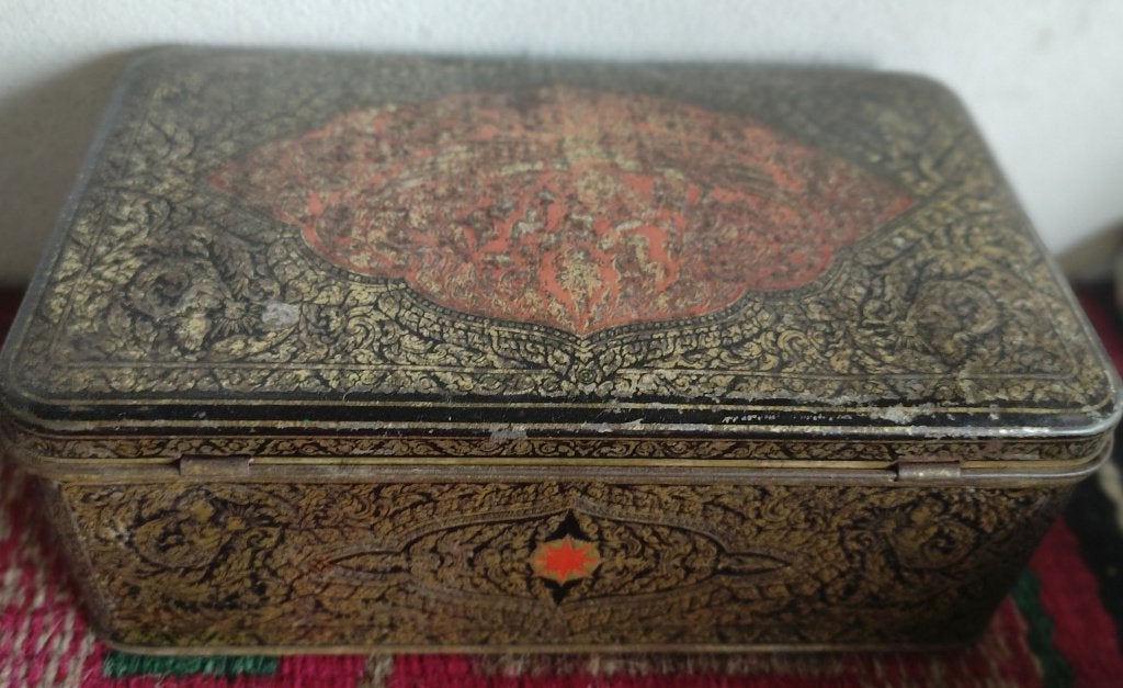 100 jaar oud tabaksblik NIEMEYER's tabak erkent de beste, Verzamelen, Blikken, Ophalen of Verzenden, Gebruikt, Overige, Overige merken