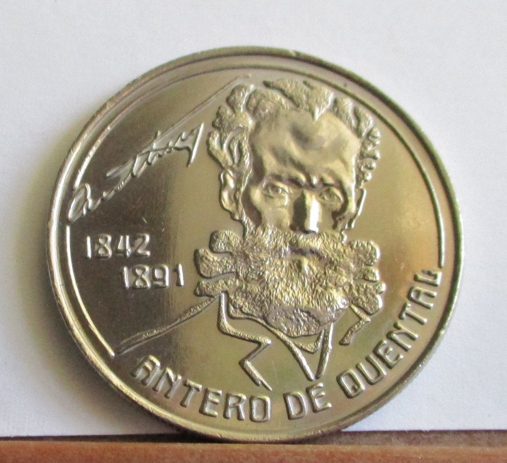 8.10 -1991-ANTERO de QUENTAL  1842-1891-UNC-100Esc.-PORTUGAL, Verzenden