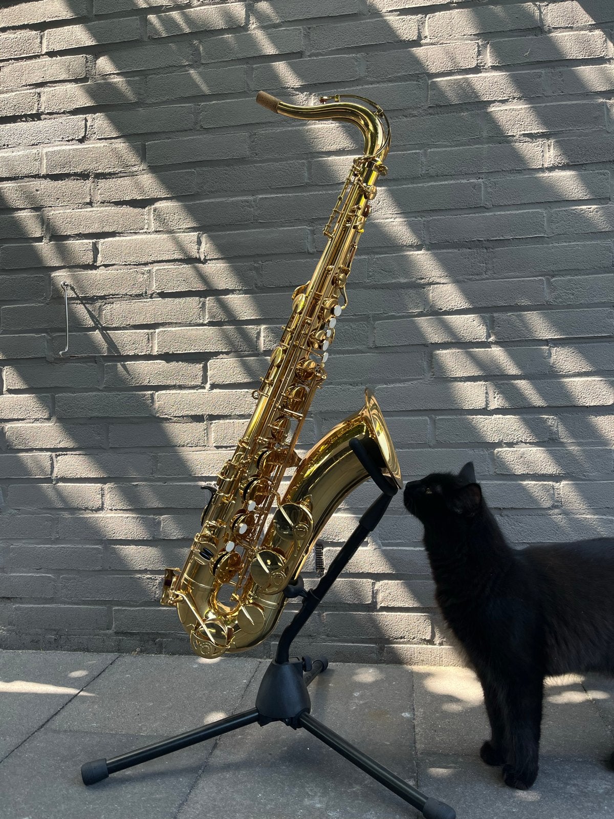 Yamaha YTS 280 Tenor Saxofoon - Zo goed als nieuw, compleet!, Ophalen, Zo goed als nieuw, Tenor, Met koffer