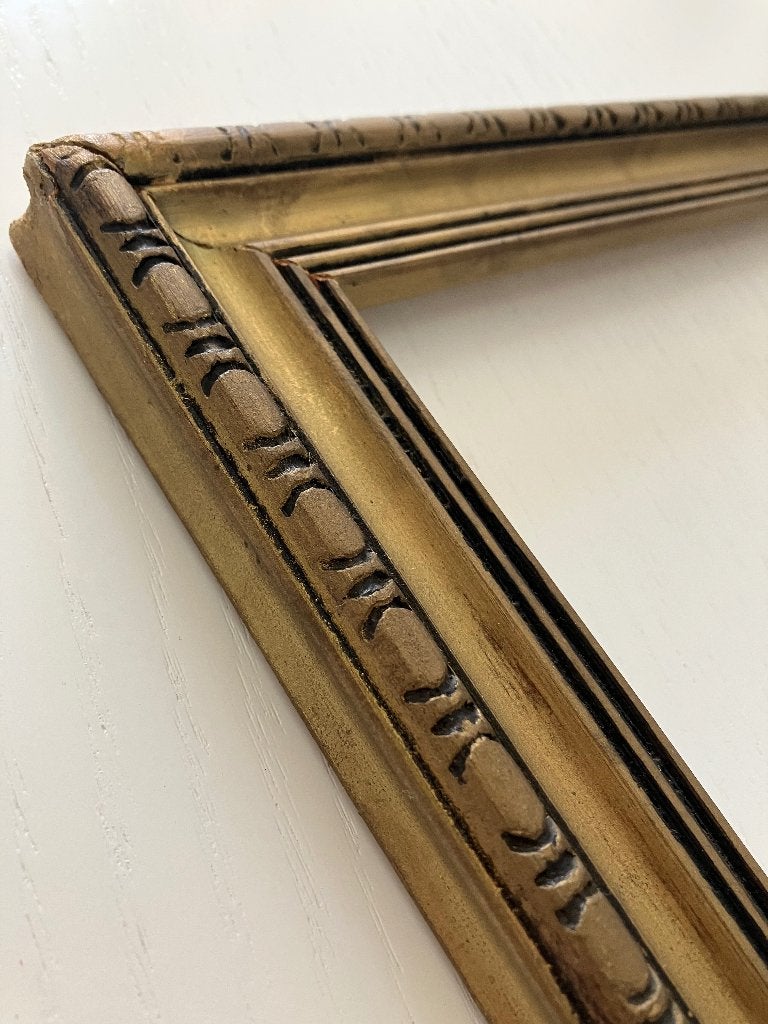 Gouden Barok Lijst Hout Klassiek Schilderij, Ophalen, Gebruikt, Schilderijlijst, Goud