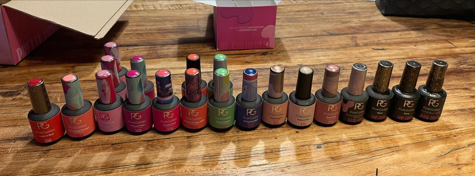 Pink Gellac Gelnagellak Collectie - Diverse Kleuren, Ophalen of Verzenden, Zo goed als nieuw, Overige typen