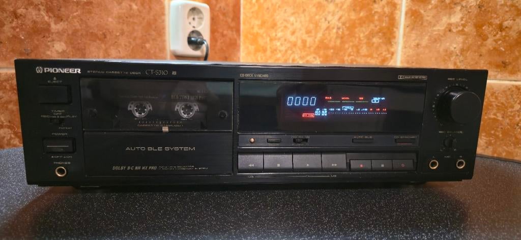 Nette Pioneer CT-S310 Stereo Hifi Cassettedeck, Audio, Tv en Foto, Cassettedecks, Enkel, Overige merken, Auto-reverse, Tiptoetsen