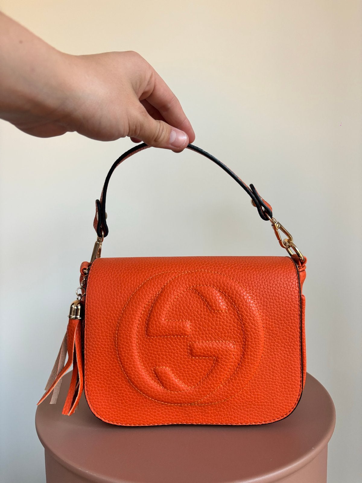 Gucci Soho Disco Tas Oranje Leer, Ophalen of Verzenden, Nieuw, Oranje, Schoudertasje