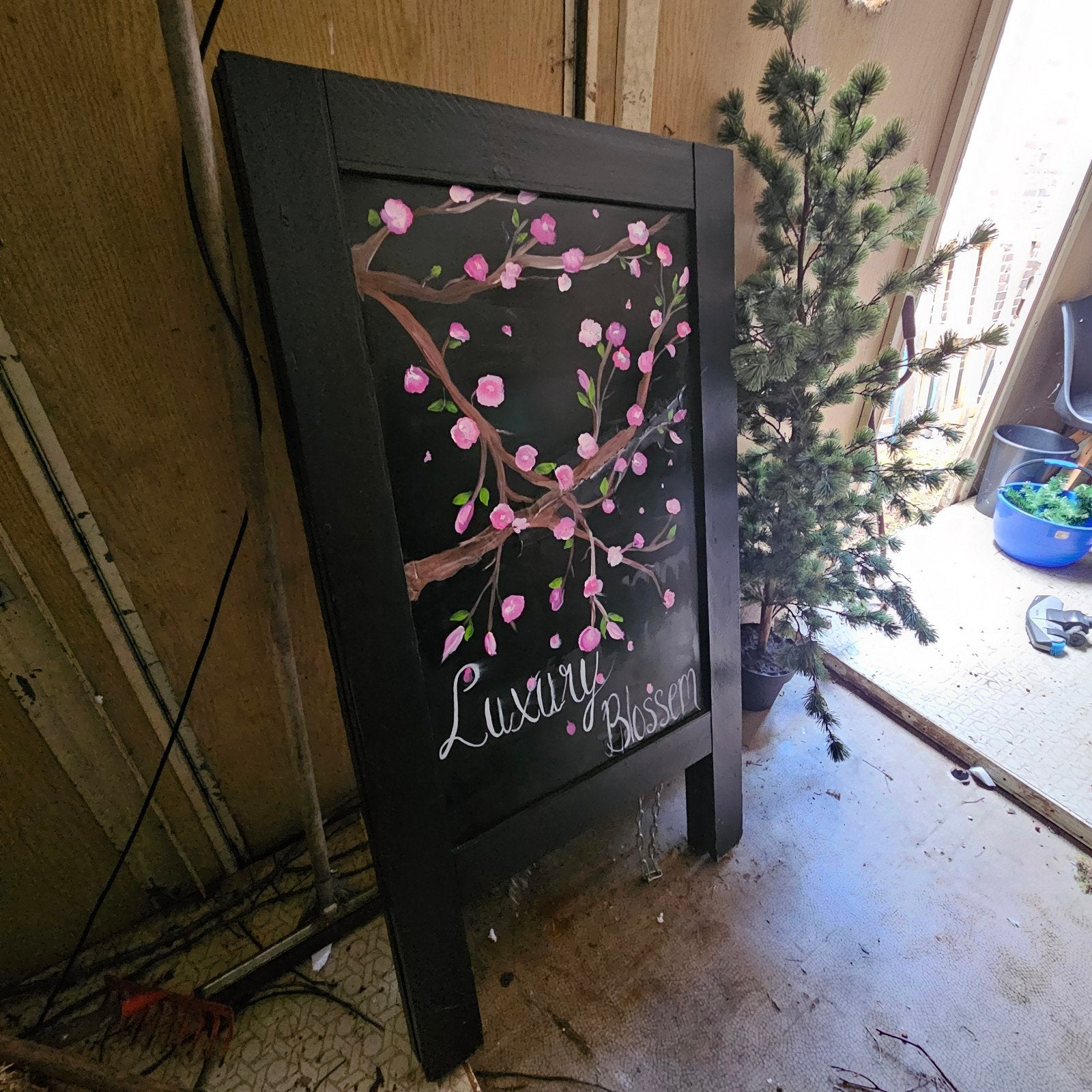 HOUTEN REKLAME BORD, Ophalen